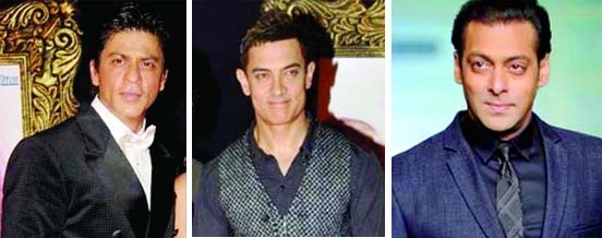 Shah Rukh Khan, Aamir Khan, Salman Khan