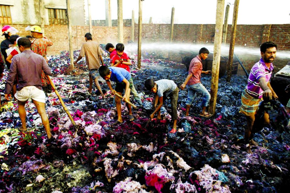 A devastating fire gutted the cotton godown in city's Hazaribagh area on Tuesday.