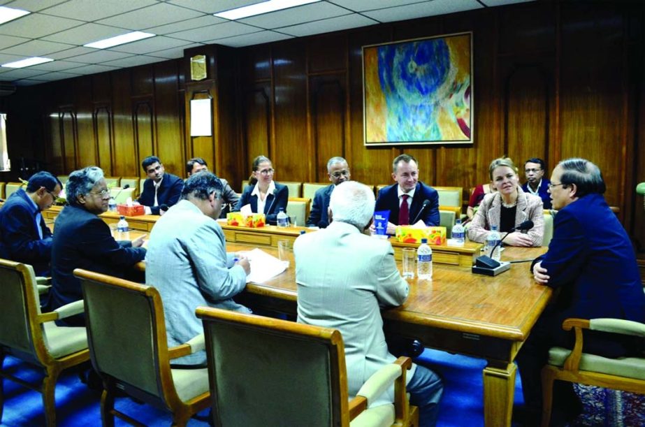 A six member delegation led by Danish Ambassador Hanne Fugl EskjÃ¦ar called on Bangladesh Bank Governor Dr Atiur Rahman at BB office on Thursday. They discussed the issues of common interest involving trade and development of both the countries.