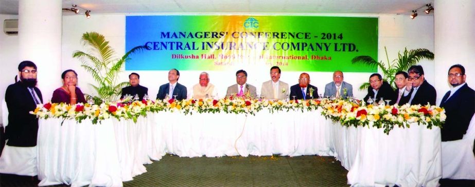 Md Shafi, Chairman of Central Insurance Company Limited, inaugurating Annual Branch Managers' Conference 2014 at a city hotel recently.