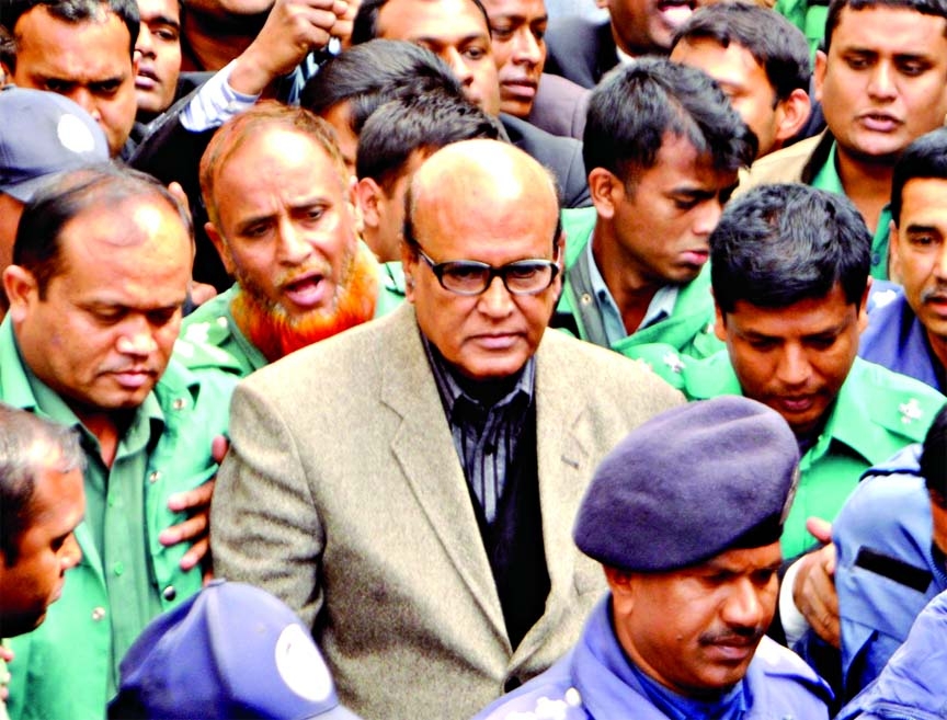 Vice Chairman of Supreme Court Bar Council Advocate Kh Mahbub Hossain was produced before the court on Tuesday but his bail and remand prayers were rejected.