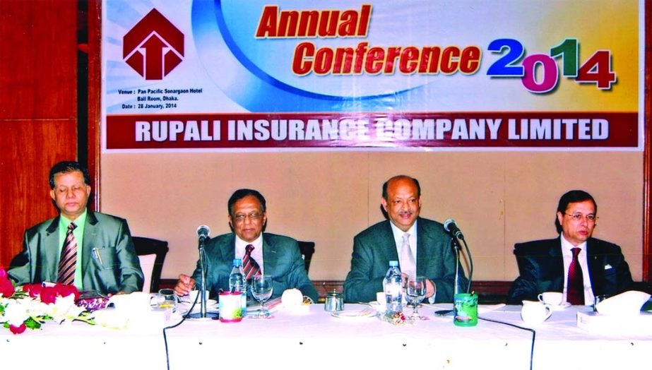 Mostafa Golam Quddus, Chairman of Rupali Insurance Company Limited, inaugurating a Yearly Managers Conference 2014 held at a city hotel recently.