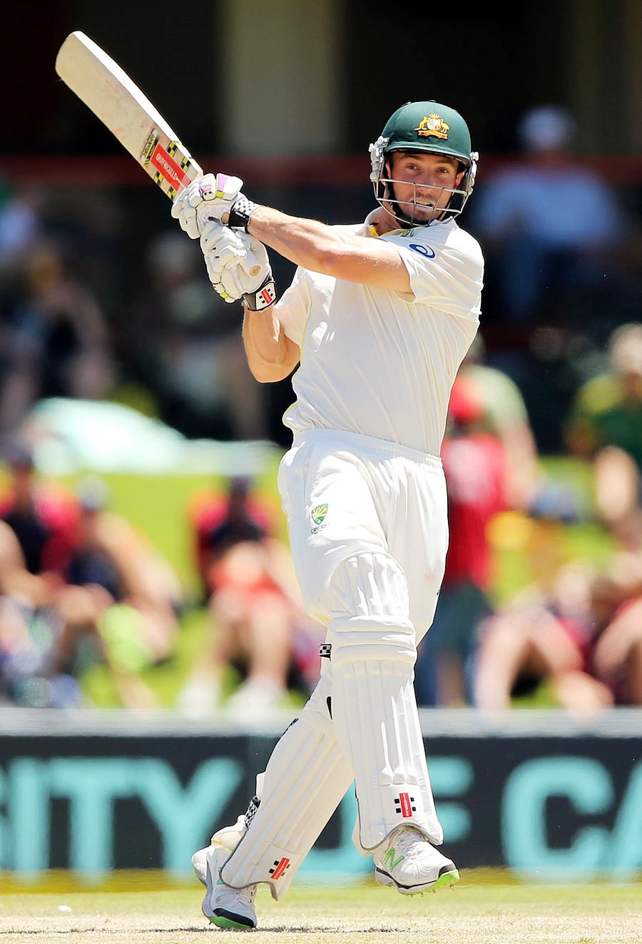 Shaun Marsh pulls on his way to a half-century on 1st day of 1st Test between South Africa and Australia at Centurion on Wednesday. Australia scored 238 for 4 in 72.4 overs.