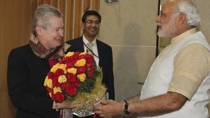 US envoy Nancy Powell meets India's Narendra Modi