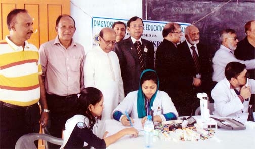 A free eye camp was held at CDA Agrabad Girls' High School on Monday.