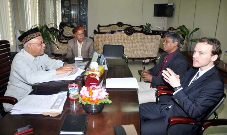 Newly appointed Director of Alliance Francasise de Chittagong called on CCC Mayor M Monzoor Alam yesterday.