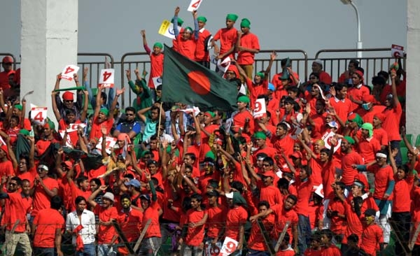 A large number of cricket fans came to the Khan Shaheb Osman Ali Stadium in Fatullah to enjoy the Asia Cup cricket match between Bangladesh and Afghanistan on Saturday.