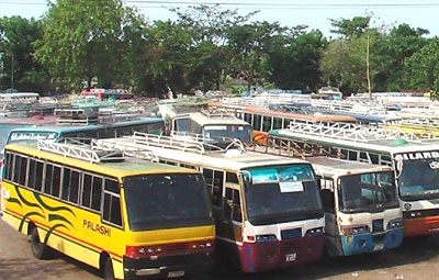 Indefinite transport strike underway in Rajshahi