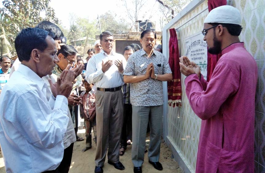 State Minister for CHT Affairs Bir Bahadur MP inaugurated the pump house at Roangchari Bus Station area in Bandarban recently.