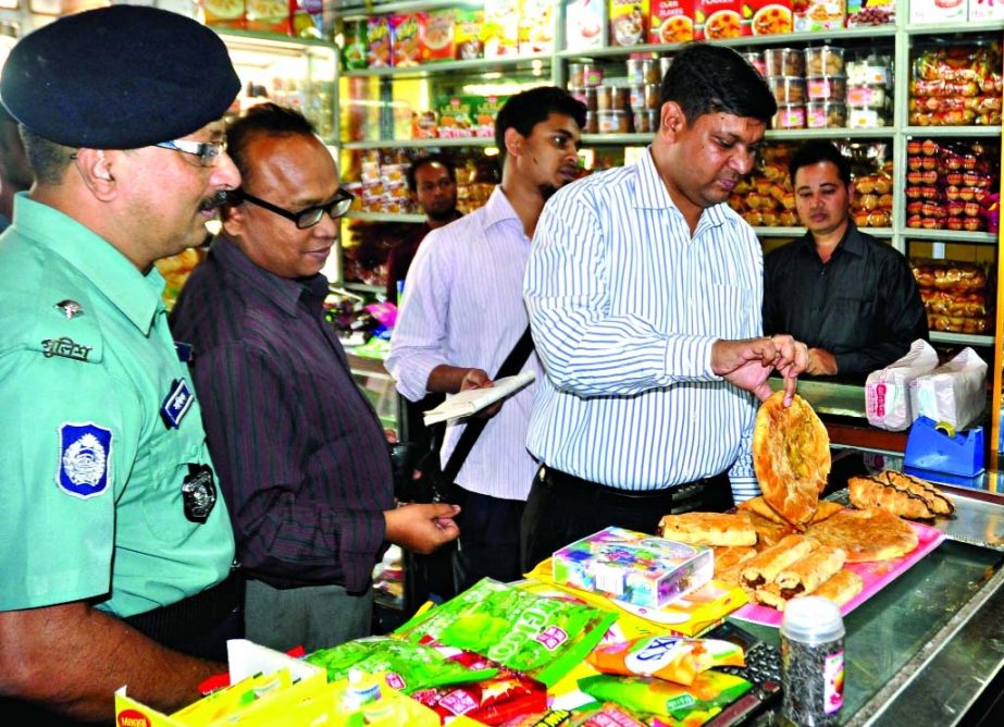 Dhaka Metropolitan Police conducted a drive against adulterated food and arrested an employee of Olympia Palace Restaurant in city's Dhanmondi Area on Sunday.