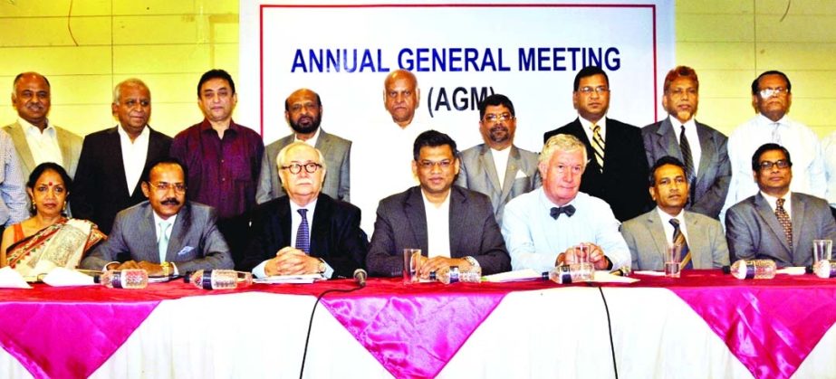 The Annual General Meeting of France-Bangladesh Chamber of Commerce and Industries held at Gulshan Club in the city recently. Tareque Ahmed, President of Lafarge, Kazi Samiur Rahman, MD of Total Gas, Moshiur Rahman, MD of Paragon Group, M Maksud. MD of Co