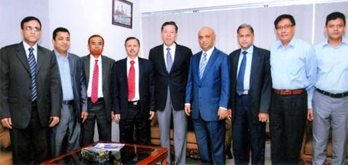 Leaders of Chittagong Chamber of Commerce and Industry( CCCI) seen with Chinese Ambassador Lee Jun at a function yesterday.