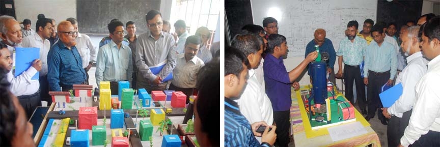 A display of projects innovated by the students of Chittagong Polytechnic Institute was held at the Institute premises yesterday.