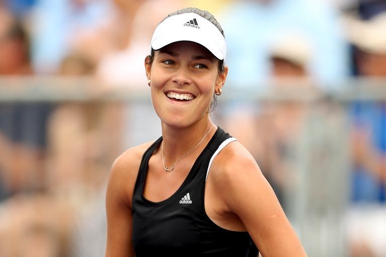 Ana Ivanovic of Serbia pictured during the Sony Open in Key Biscayne, Florida on March 22, 2014.