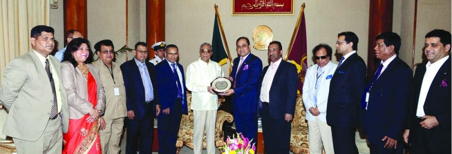 A delegation of UK Bangladesh Catalysts of Commerce and Industry led by its Chairman Iqbal Ahmed called on President Abdul Hamid at Bangabhaban on Friday. They explained the aim and objectives of the chamber to the President.