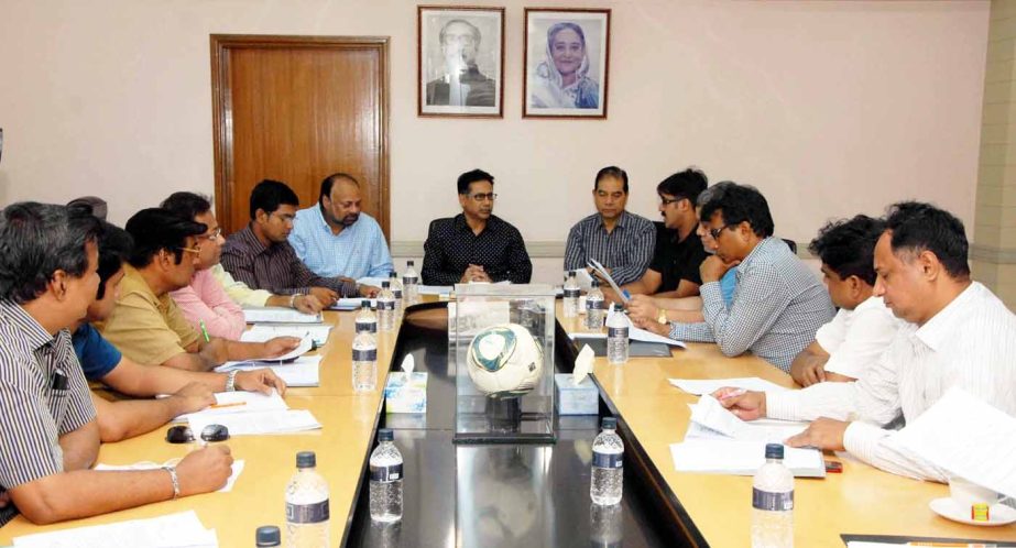 Senior Vice-President of Bangladesh Football Federation (BFF) and Chairman of the Professional Football League Committee Abdus Salam Murshedy presided over the meeting of the Professional Football League Committee at the BFF House on Monday.