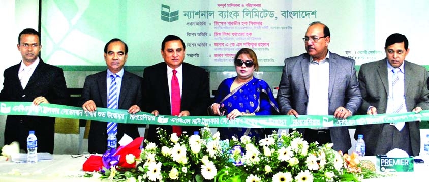 Parveen Haque Sikder, Director and Chairperson, of the Executive Committee of National Bank Limited inaugurating 7th branch of the bank at Seremban, Negeri Sembilan in Malaysia recently. AKM Shafiqur Rahman, Managing Director, Shamsul Huda Khan, Deputy Ma