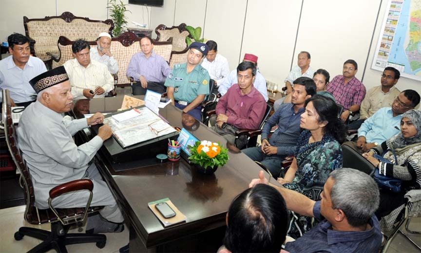 A delegation comprising of CMP, Chittagong Research Initiative ( CRI) and BSRM met with CCC Mayor M Monzoor Alam at his office yesterday.