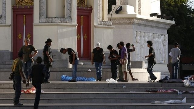 Deadly attack on Thai protest camp in Bangkok