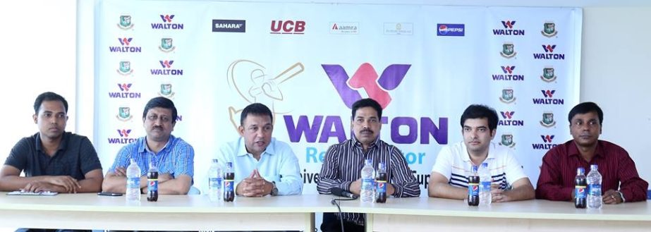 Director of BCB Khaled Mahmud Sujan addressing a press conference at the Sher-e-Bangla National Cricket Stadium in Mirpur on Saturday.