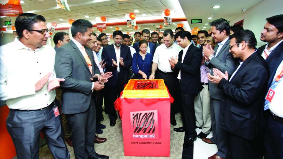 Ahmad Y. Haleem, Chief Financial Officer of Banglalink inaugurated the new premises of its call center at Chittagong recently.