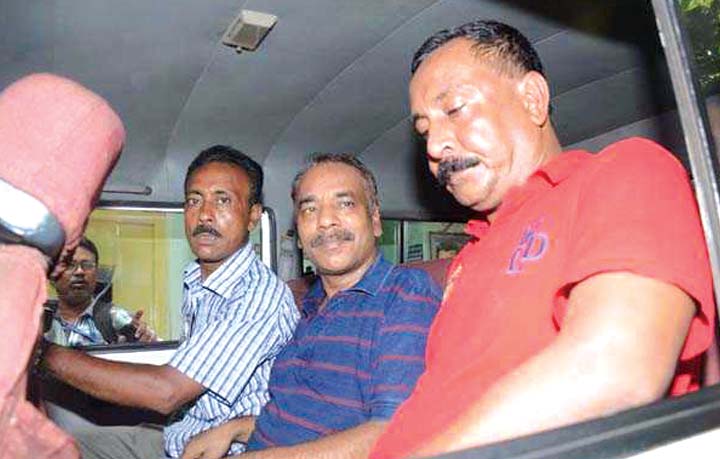 Nur Hossain (C) was arrested in Kolkata on Saturday
