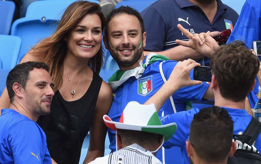Alena Seredova, wife of Gianluigi Buffon of Italy poses for a photo ahead of the 2014 FIFA World Cup Brazil Group D match between Italy and Uruguay at Estadio das Dunas in Natal, Brazil on Tuesday.