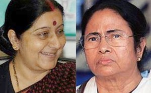 Sushma Swaraj speaks to Mamata
