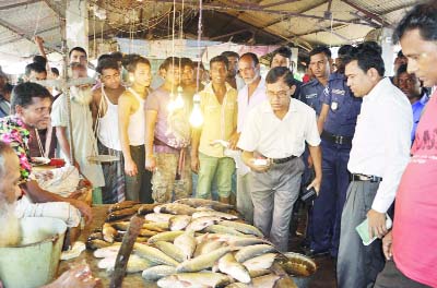 DINAJPUR: Dinajpur District Administration releasing fish fries on the occasion of Fisheries Fortnight on Thursday.