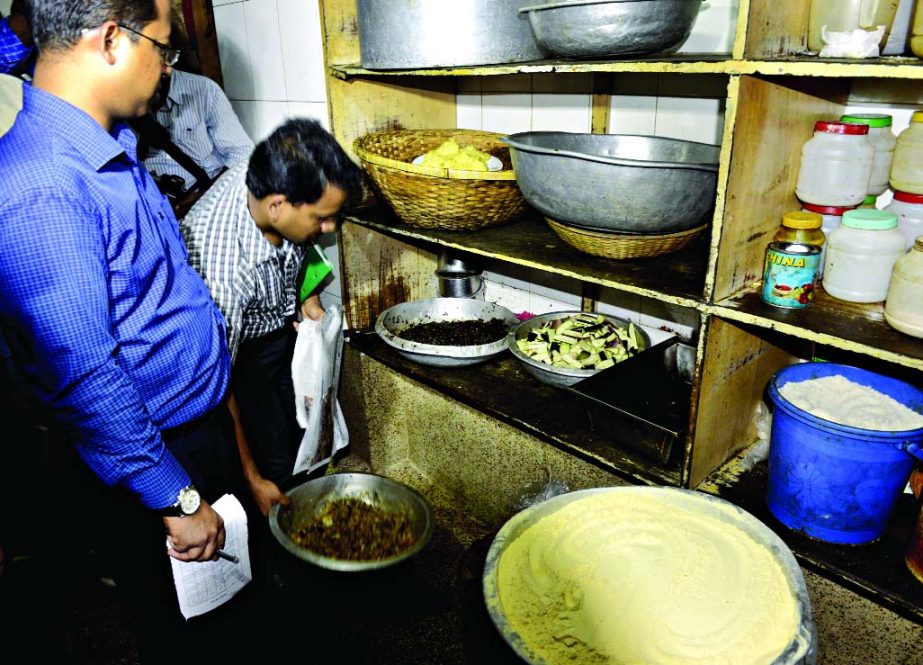 A team of BSTI mobile court conducted drive against food adulteration in some hotels and restaurants in city's Topkhana Road on Monday.