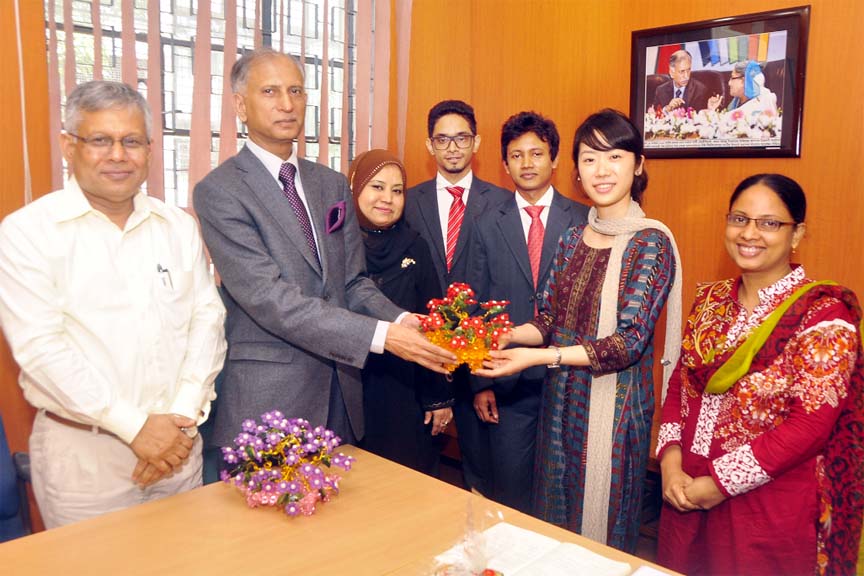 A meeting was held at Vice-Chancellor's office of the Dhaka University (DU) between Japan International Cooperation Agency (JICA) and DuTimz on Sunday. DU Vice Chancellor Prof Dr AAMS Arefin Siddique, Pro- Vice Chancellor (Administration) Prof Dr Shahid