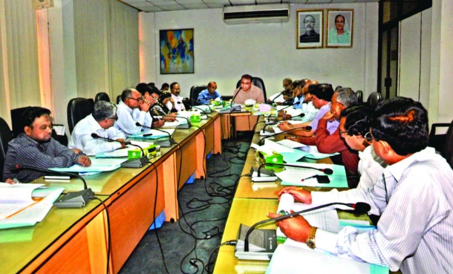 Md Abdus Salam, Managing Director of Bangladesh Krishi Bank, addressing a Divisional General Managers' Review Meeting at its head office on Sunday.
