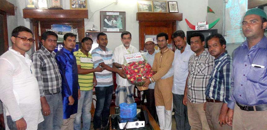 Leaders of Rawzan Press Club greeted ABM Fazle Karim Chowdhury MP at a function yesterday.