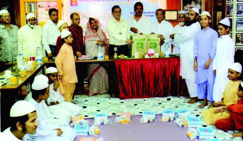 Rotary Club of Sher-e-Banglanagar, Dhaka arranged a Quran Telayat, Milad Mahfil and Iftar Party recently at Rapport Seminar Hall. Rtn Dr M Mosharaf Hossain, past District Governor, Rotary District 3281, Rtn B Chowdhury, Club President and Rtn Farida Parve