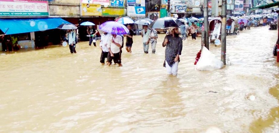 Bazarghata and Barmiz markets in Cox's Bazar have been flooded due to heavy tidal surge yesterday.