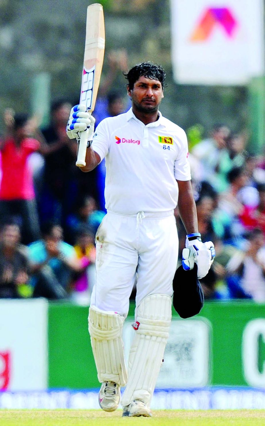 Kumar Sangakkara raised a 37th Test hundred on the 3rd day of 1st Test between Sri Lanka and Pakistan at Galle on Friday.