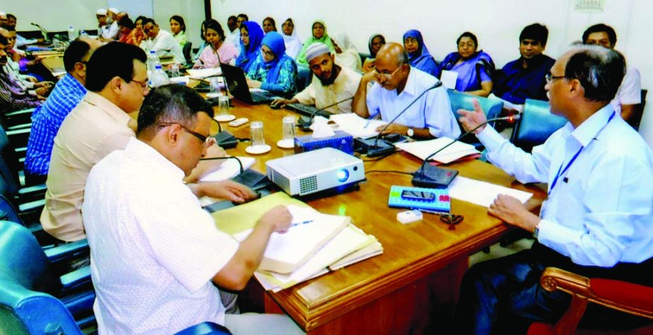 Comptroller General of Accounts (CGA) Abul Kashem, among others, at a meeting held at its office in the city on Tuesday with a view to making work plan to speed up service delivery.