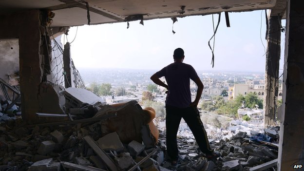 Thousands of homes have been destroyed by the fighting in Gaza, according to the United Nations