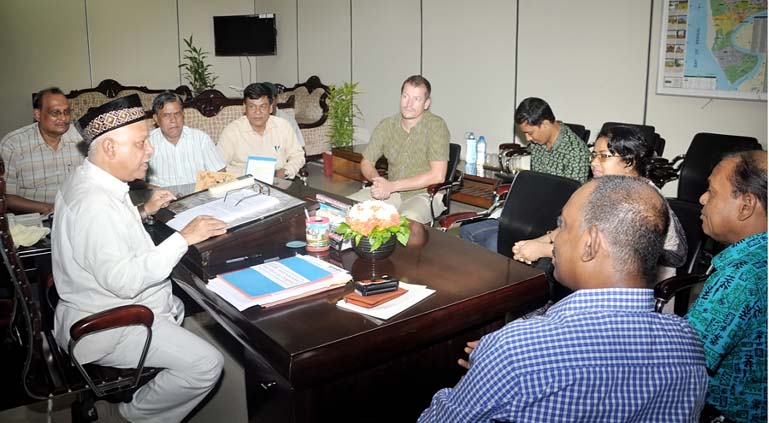 Dr Ferdous Jahan, Research Fellow of Institute of Development Studies met with CCC Mayor M Monzoor Alam at his office yesterday.