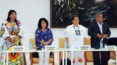 Victims of the conflict began sharing their experiences with peace negotiators meeting in Cuba.