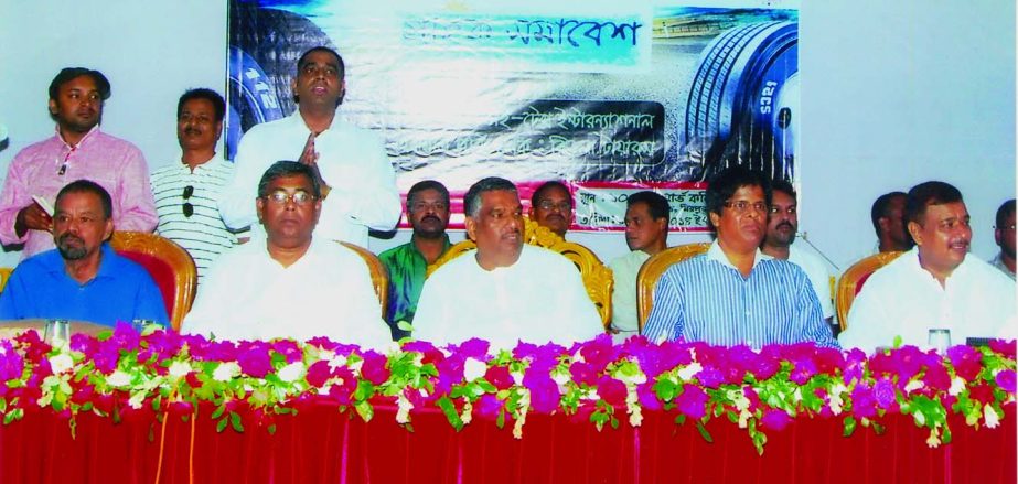 Kafil Uddin, Chairman of Savar Upazila Parishad, inaugurating Customers Conference of Birla Tyres at a community center in city's Mirpur area on Monday. Dye Tex International Proprietor Md Motahar Hossain presided.