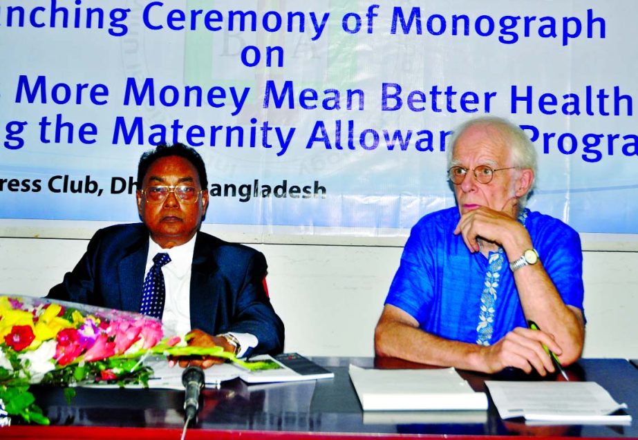 Center for Policy Research (CPR) of International University of Business Agriculture and Technology (IUBAT) launched Monograph on Does More Money Mean Better Health? Assessing Maternal Allowance Programme at VIP Lounge of National Press Club on Sunday.