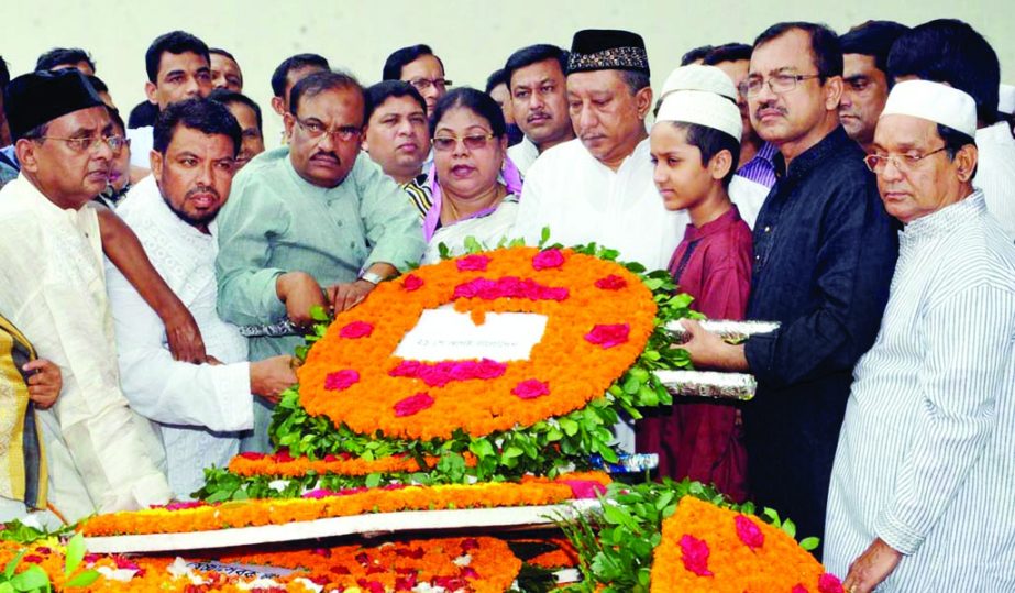 Different associate organisations of Awami League pay tributes to former Women Affairs Secretary of the party Ivy Rahman by placing floral wreaths at her grave in the city's Banani Graveyard on Sunday marking her 10th death anniversary.