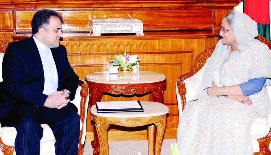 Secretary General of D-8 Dr Sayed Ali Mohammad Mousavi paid a courtesy call on Prime Minister Sheikh Hasina at the latter's office on Tuesday. BSS photo