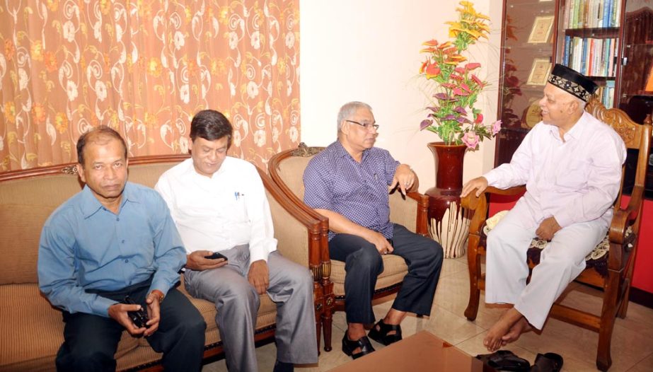 Md Imtiaz Hossain, Chairman, Bangladesh Steel and Engineering Corporation (BSEC) and Engr Mohammad Shajahan, MD, Chittagong Dry Dock Ltd met with CCC Mayor Alhaj M Monzoor Alam at his office yesterday.