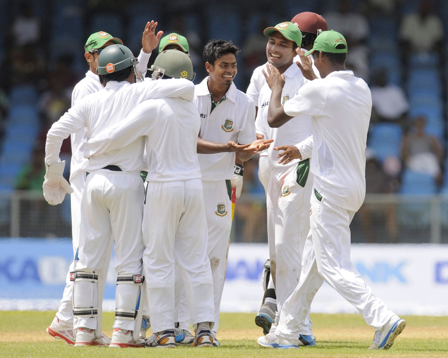 Taijul Islam impressed with his control of flight during 1st day of the first Test between West Indies and Bangladesh at St Vincent on Friday.