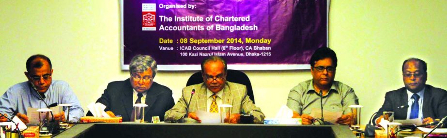A press conference organized by the Institute of Chartered Accountants of Bangladesh at its council hall on Monday on the occasion of coming International Conference of South Asian Federation of Accountants (SAFA) which will be held in the city on Tuesday