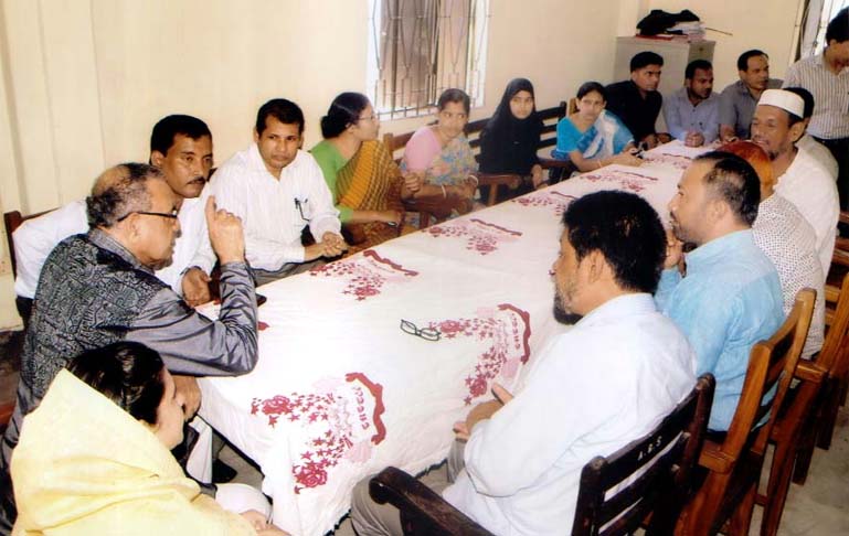 The meeting of the Governing body of South-North Baklia High School was held at Chittagong recently.