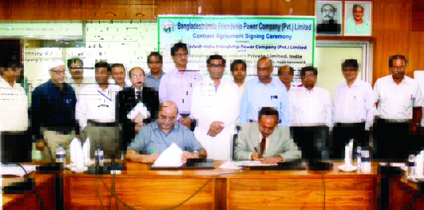 Bangladesh-India Friendship Power Company (Pvt) Ltd (BIFPCL) and NTPC of India signed a contract agreement with PricewaterhouseCoopers Private Limited, India (PWC) for 'Maritime transportation, transshipment, inland water transport and logistics' at Bid