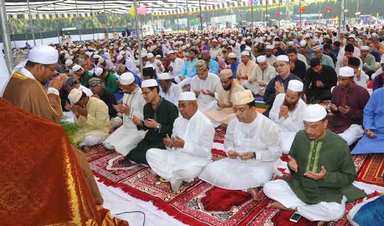 A part of the Eid jamaat